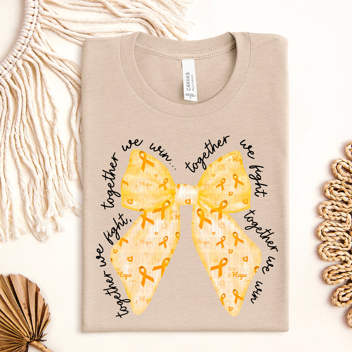 Together we fight childhood cancer bow 111123 DTF transfer