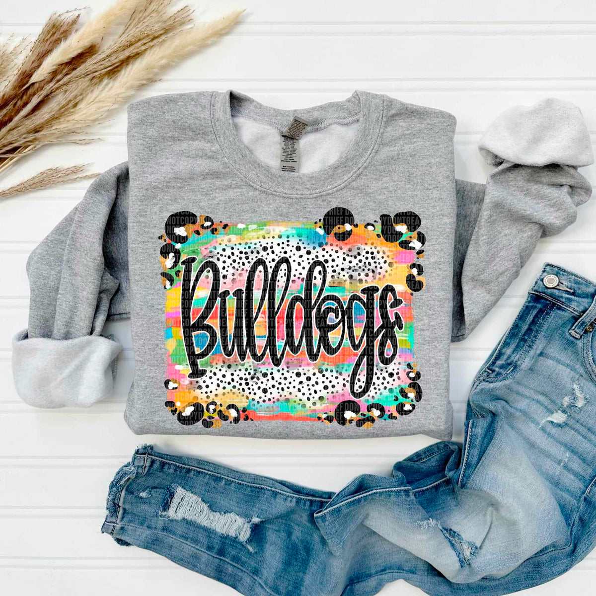 Bulldogs exclusive mascot 50492 DTF transfer