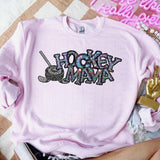 Hockey mama colorful stones skinny font (CITY) 44022 DTF transfer