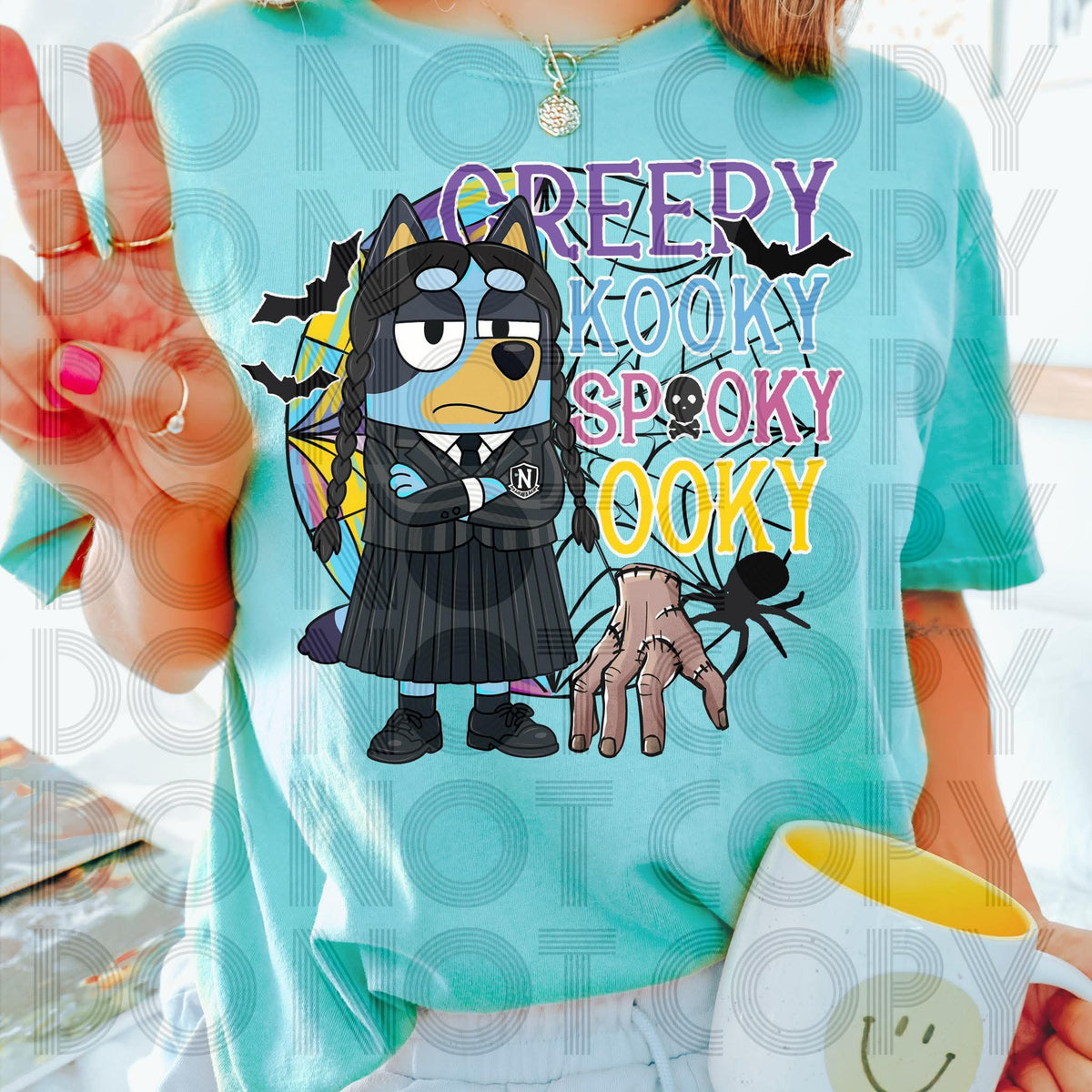 Creepy kooky spooky Tokyo Wednesday  blue heelers 111097 DTF transfer