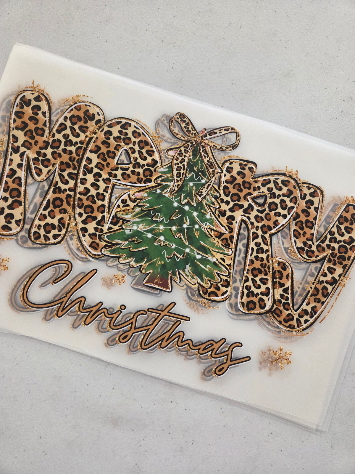 Merry Christmas adult size overprints