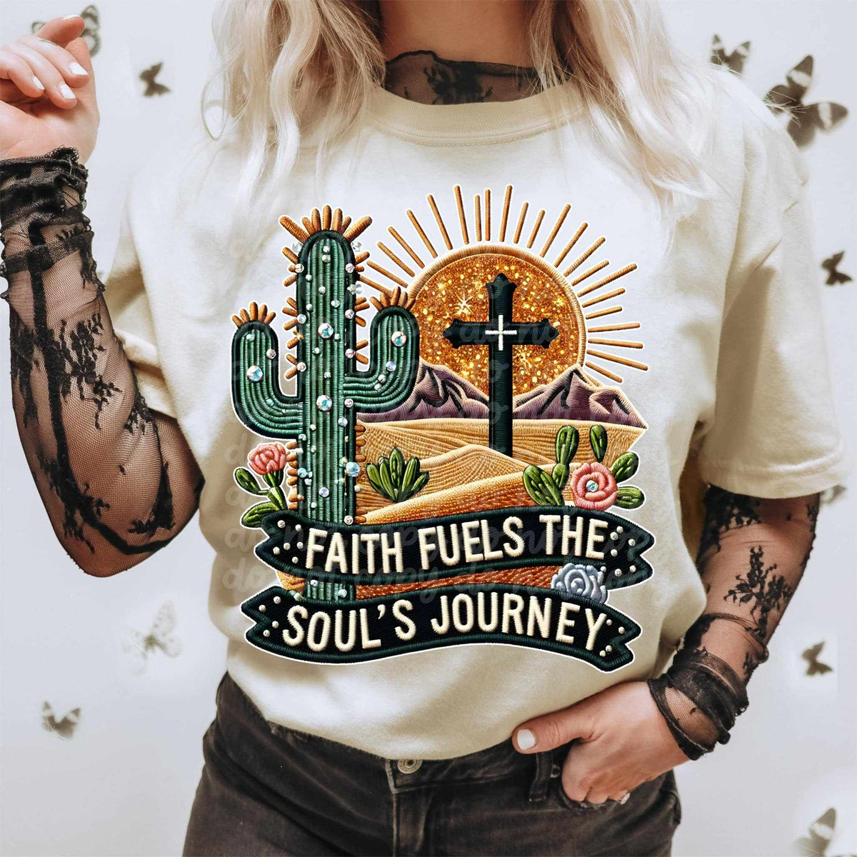 Faith fuels the souls journey 44820 DTF transfer