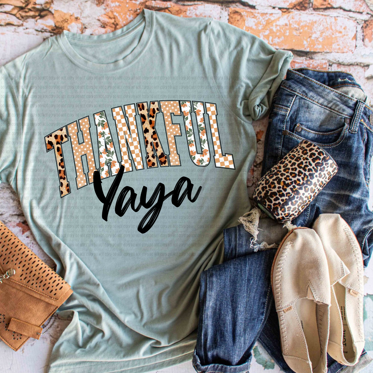 Thankful Yaya revel DTF transfer