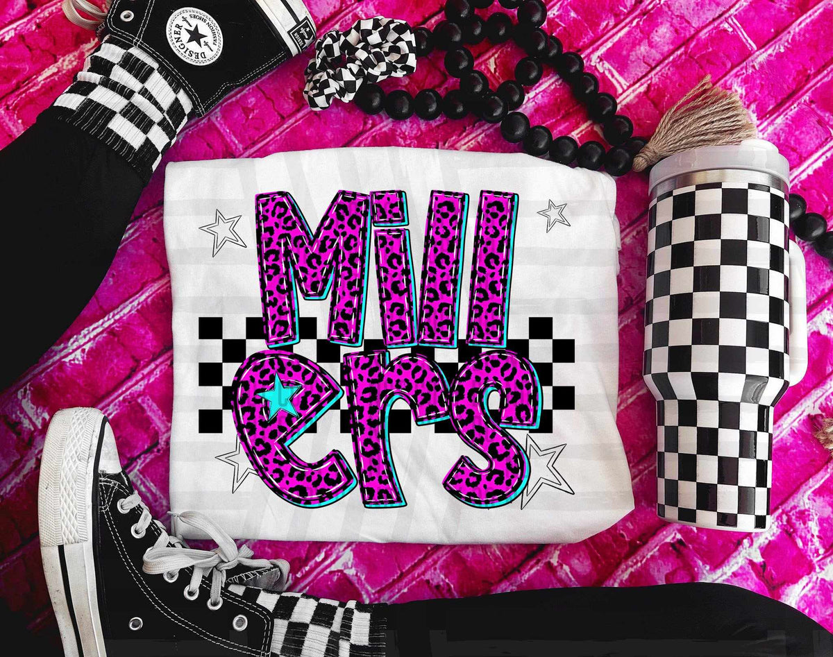 Millers Pink Leopard Neon (Caplinger) DTF transfer