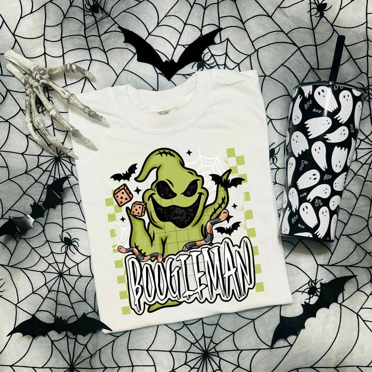 Boogieman green DTF transfer