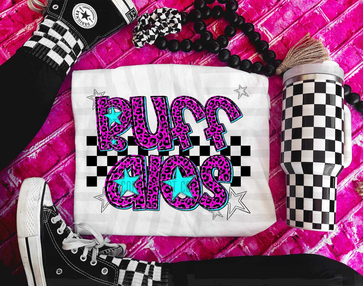 Buffalos Pink Leopard Neon (Caplinger) DTF transfer