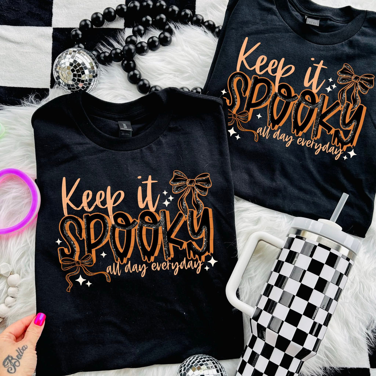 Keep it spooky all day everyday ORANGE CSC DTF transfer