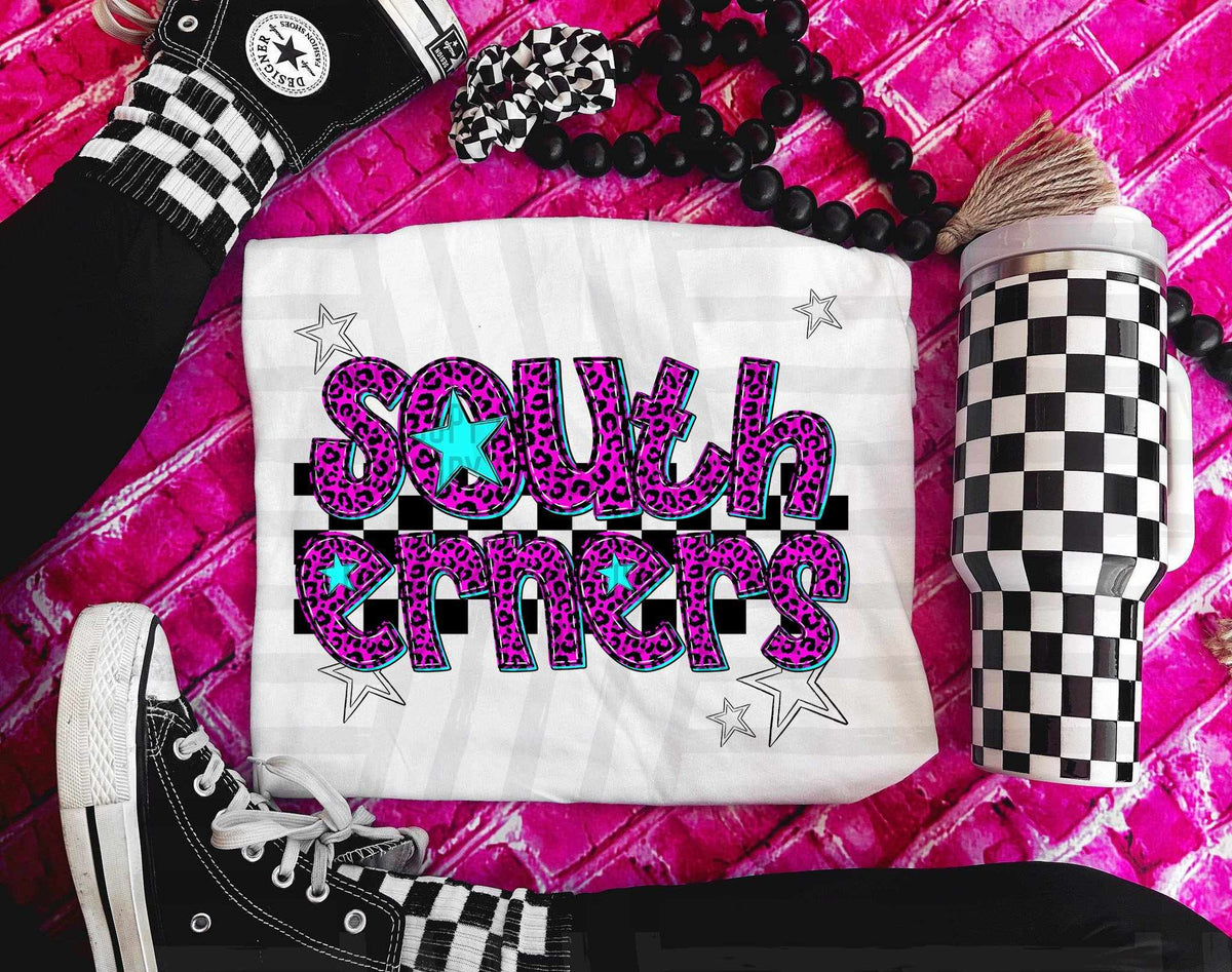 Southerners Pink Leopard Neon (Caplinger) DTF transfer