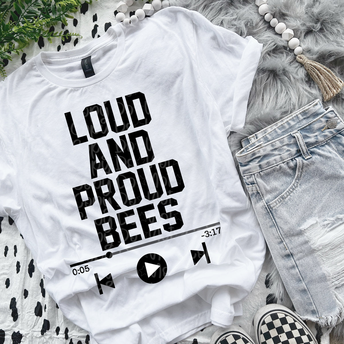 Loud and proud bees VIRGO DTF transfer