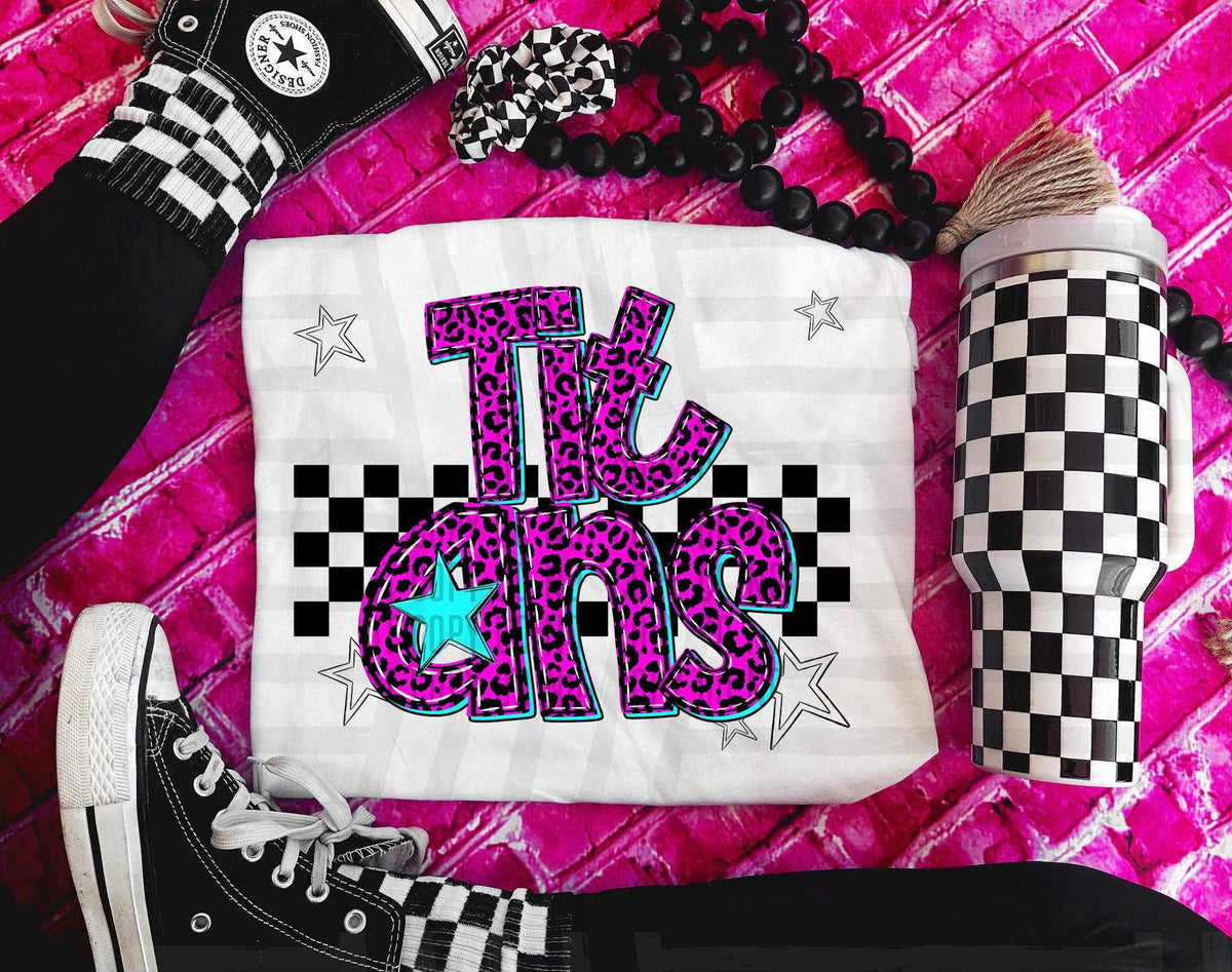 Titans Pink Leopard Neon (Caplinger) DTF transfer