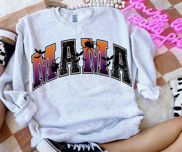 Mama halloween Varsity font (VS) 52255 DTF transfer