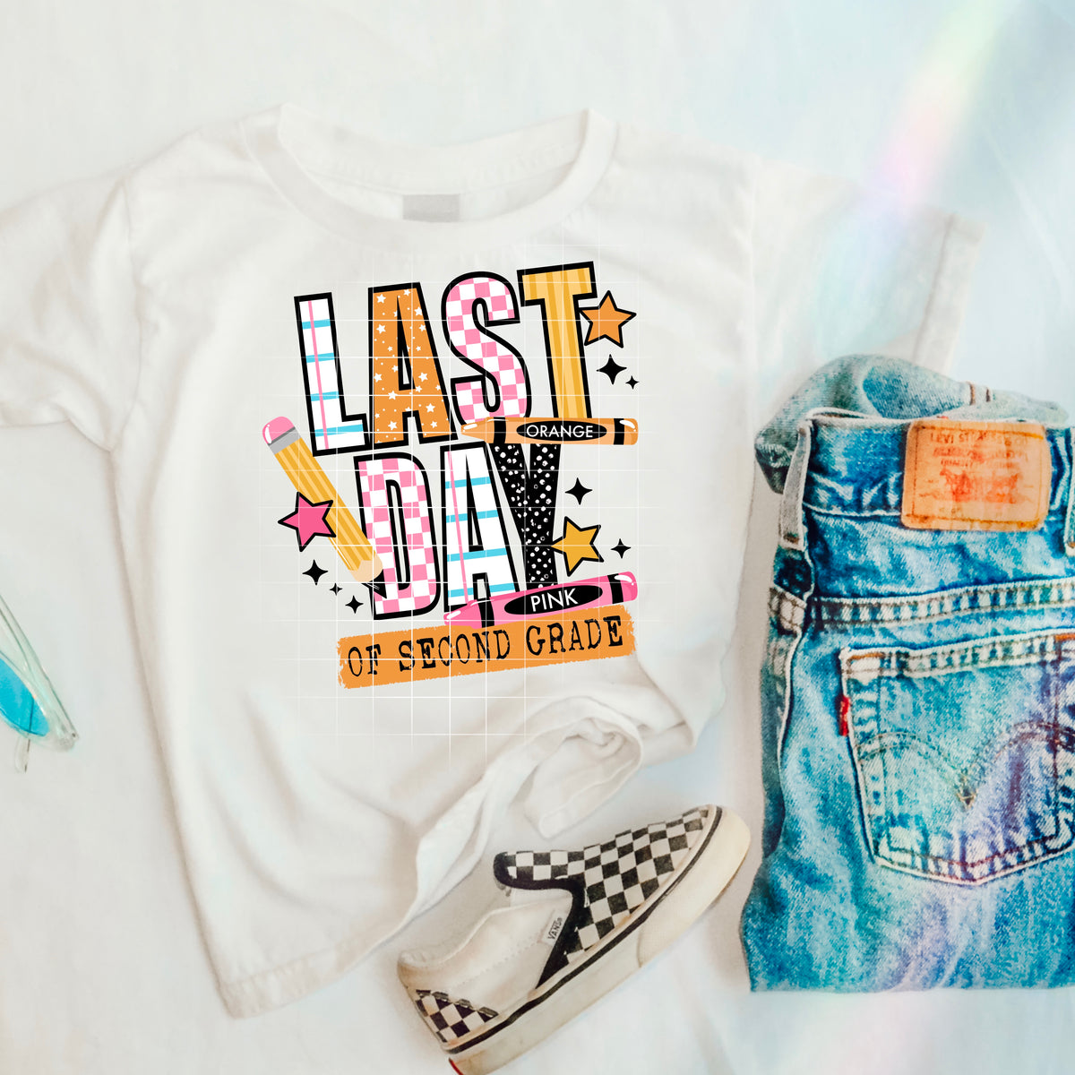 Last day of second grade GIRL CSC DTF transfer