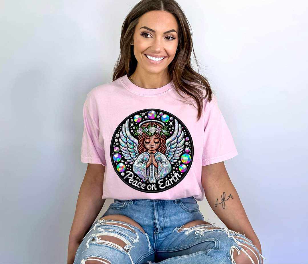 Peace on earth angel (C's) 44001 DTF transfer