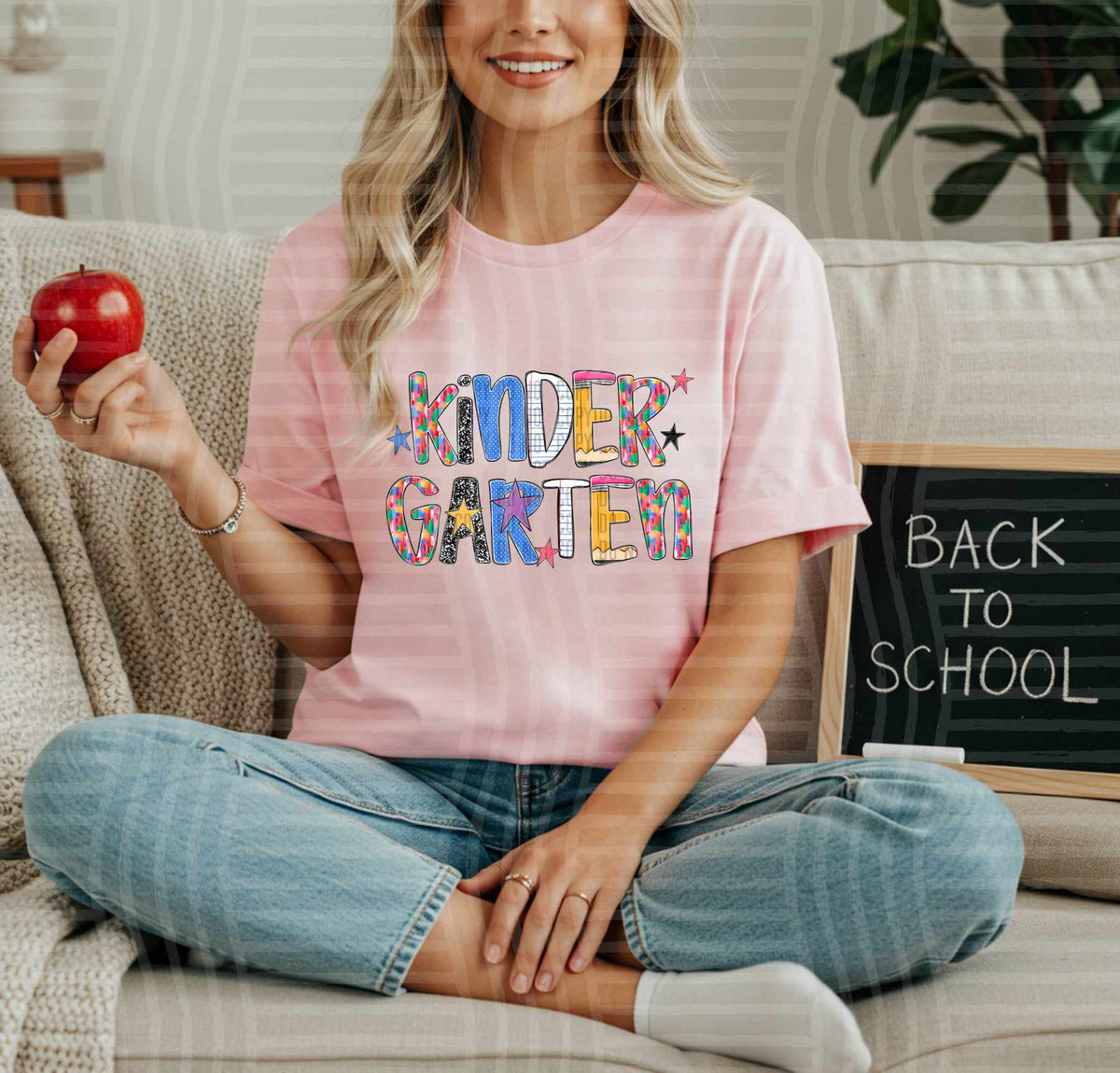 Kindergarten school font (Caplinger) DTF transfer