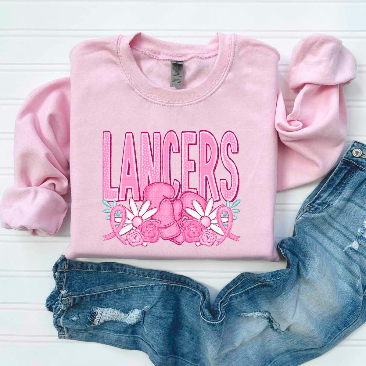 Lancers pink mascots 50074 DTF transfer