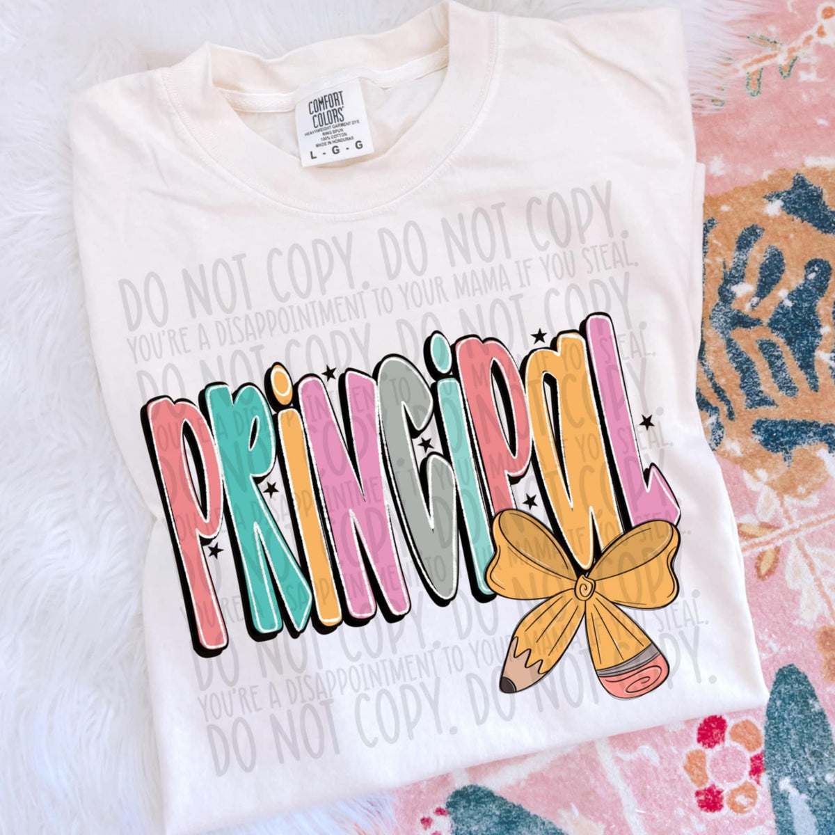 Principal pencil bow SWD DTF transfer