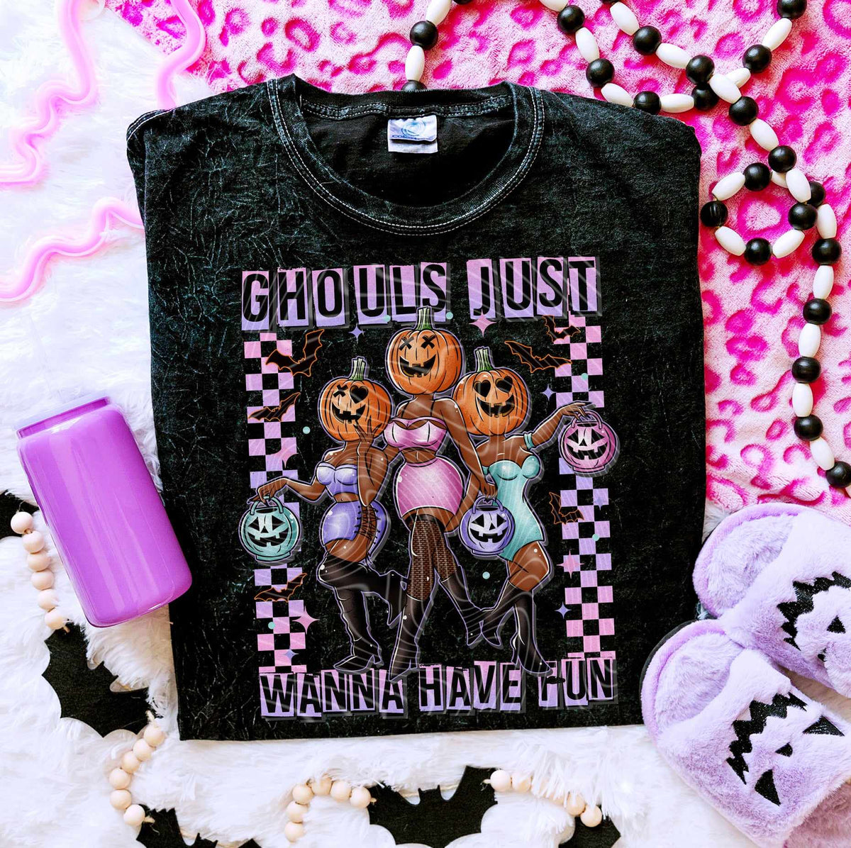 Ghouls just wanna have fun dark skin (gravitee) 52094 DTF transfer