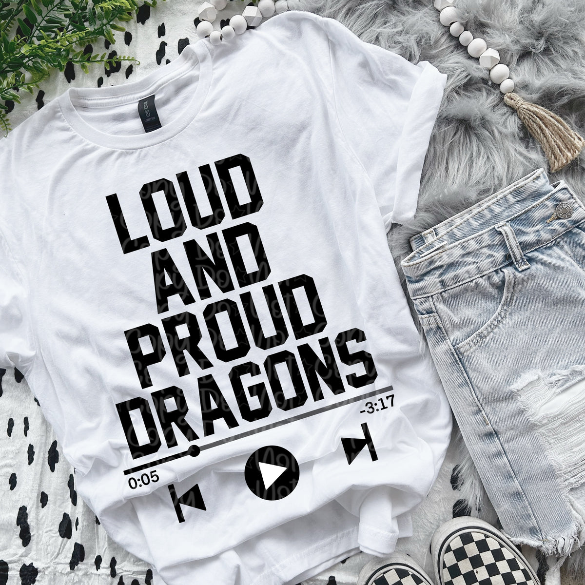Loud and proud dragons  VIRGO DTF transfer