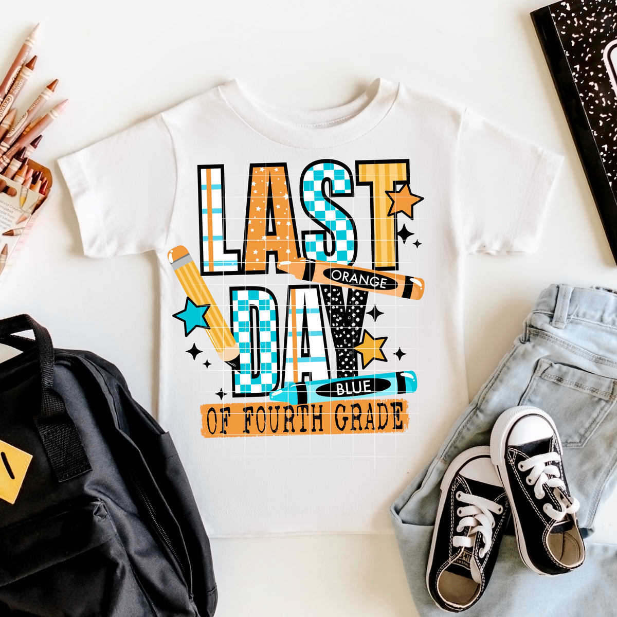 Last day of fourth grade BOY CSC DTF transfer