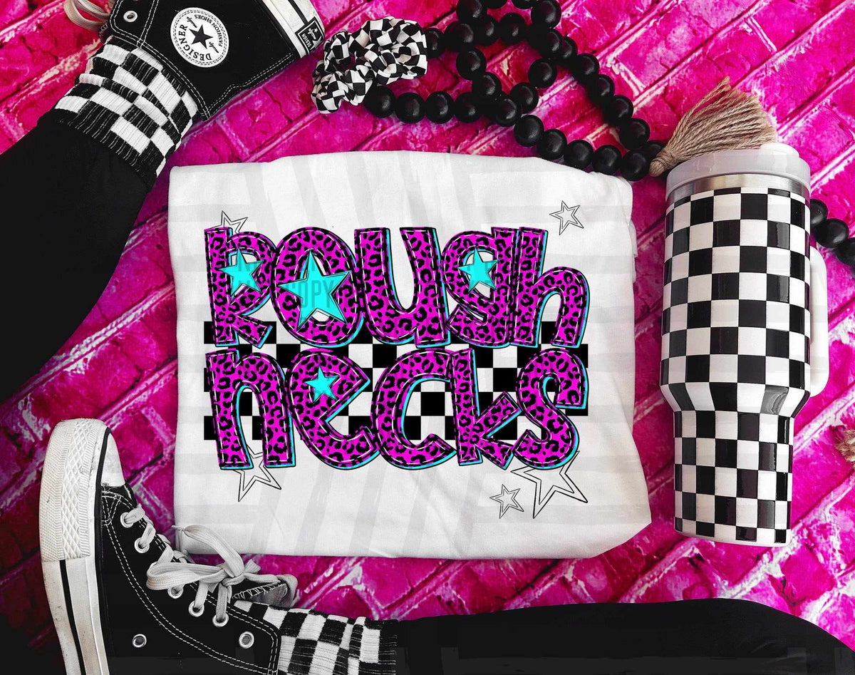 Roughnecks Pink Leopard Neon (Caplinger) DTF transfer
