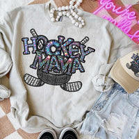 Hockey mama colorful stones (CITY) 44023 DTF transfer