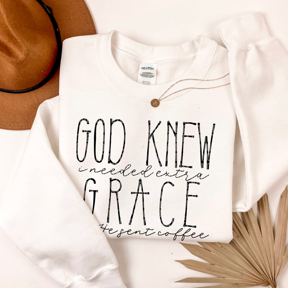 God knew grace black sdd DTF transfer
