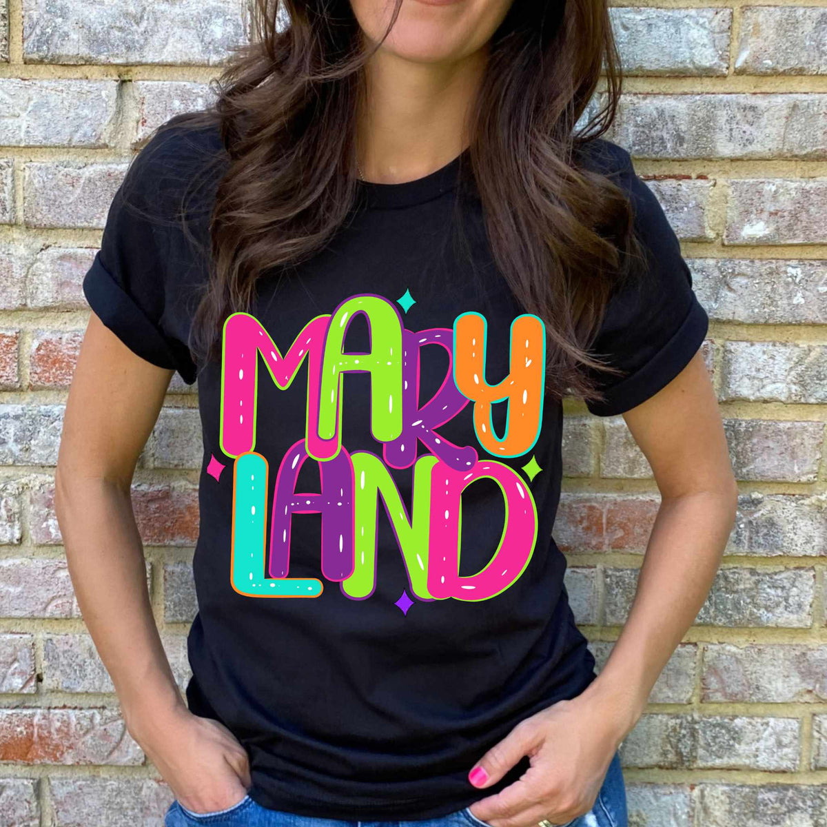 Maryland neon states 44931 DTF transfer