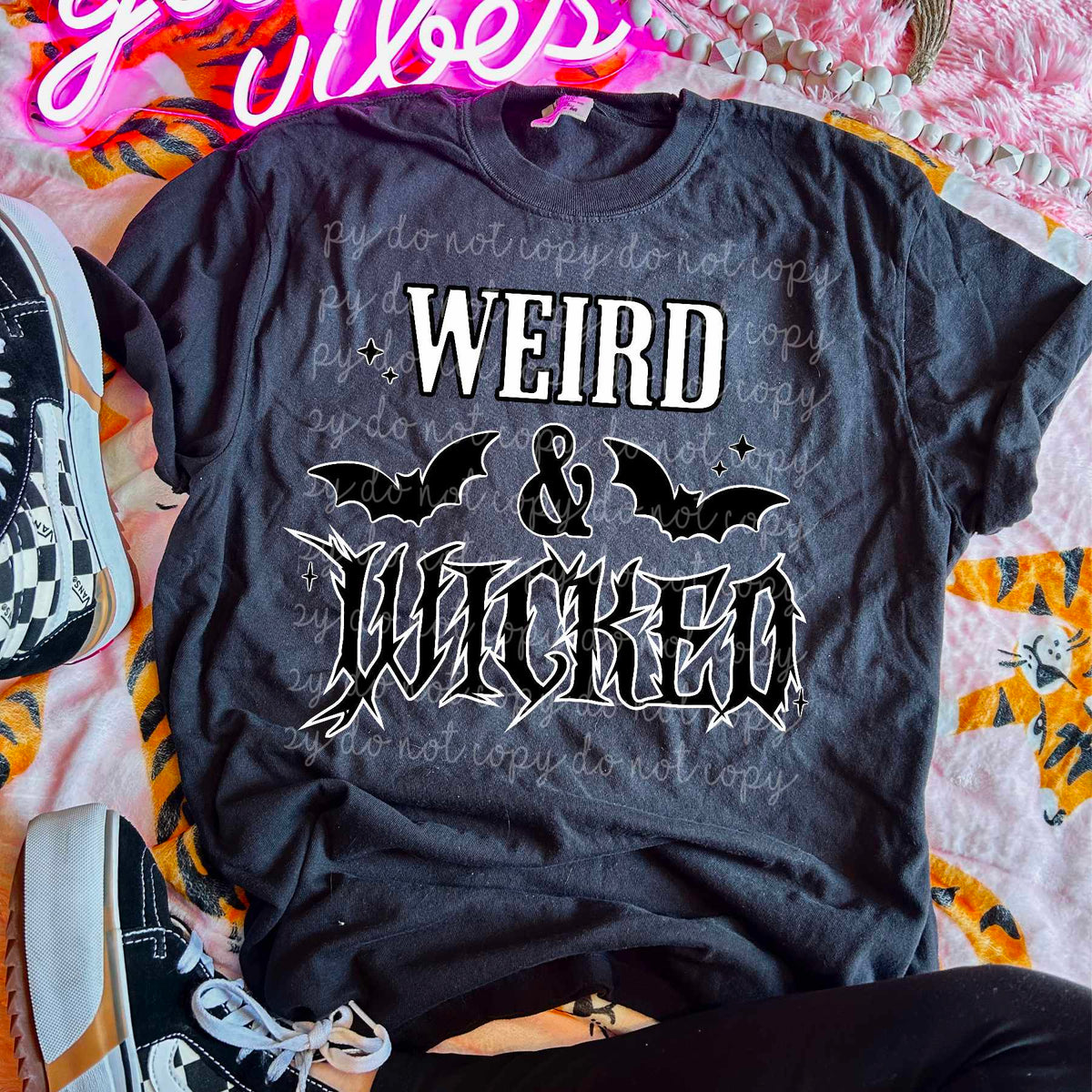 Weird & wicked black & white (MMD) 44543 DTF transfer