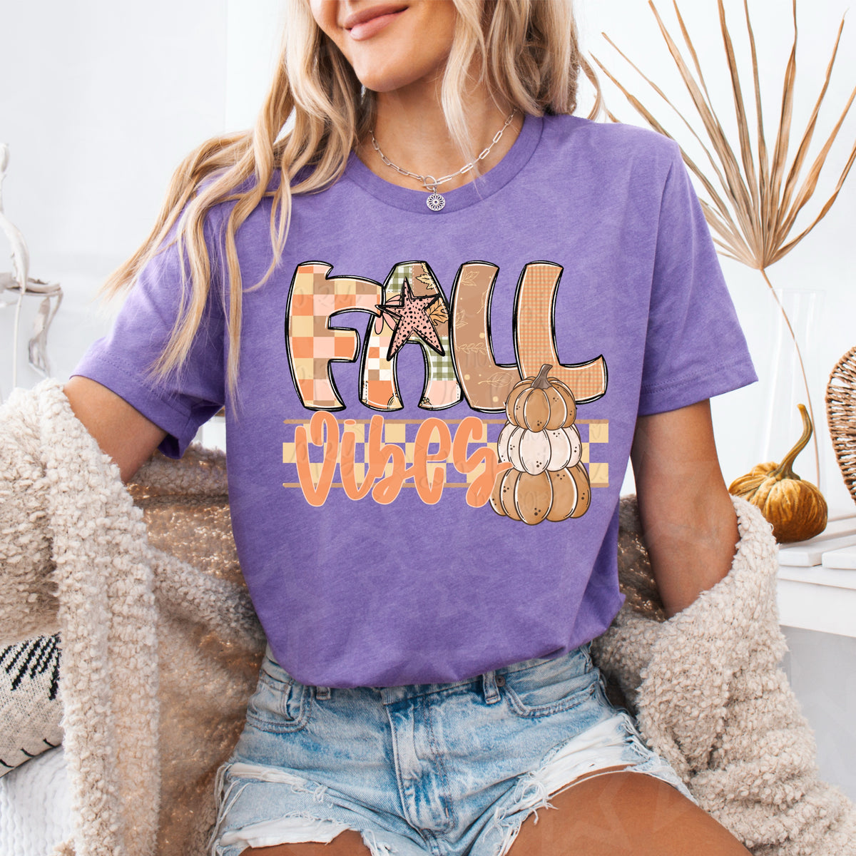Fall vibes VIRGO DTF transfer
