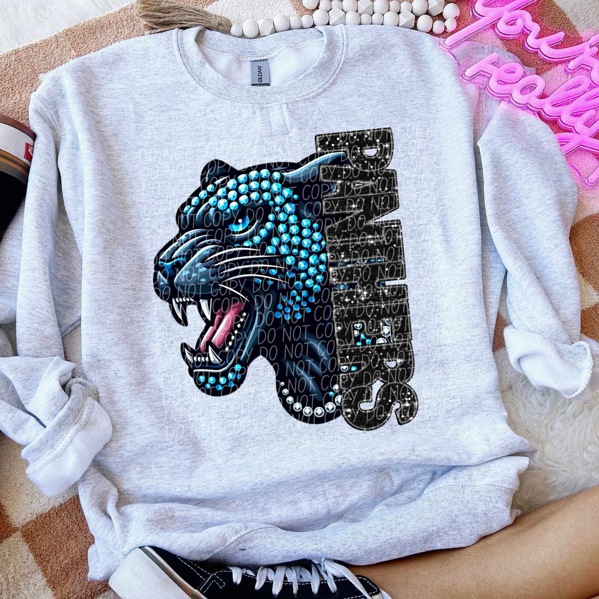 Panthers half mascots (CITY) 50334 DTF transfer