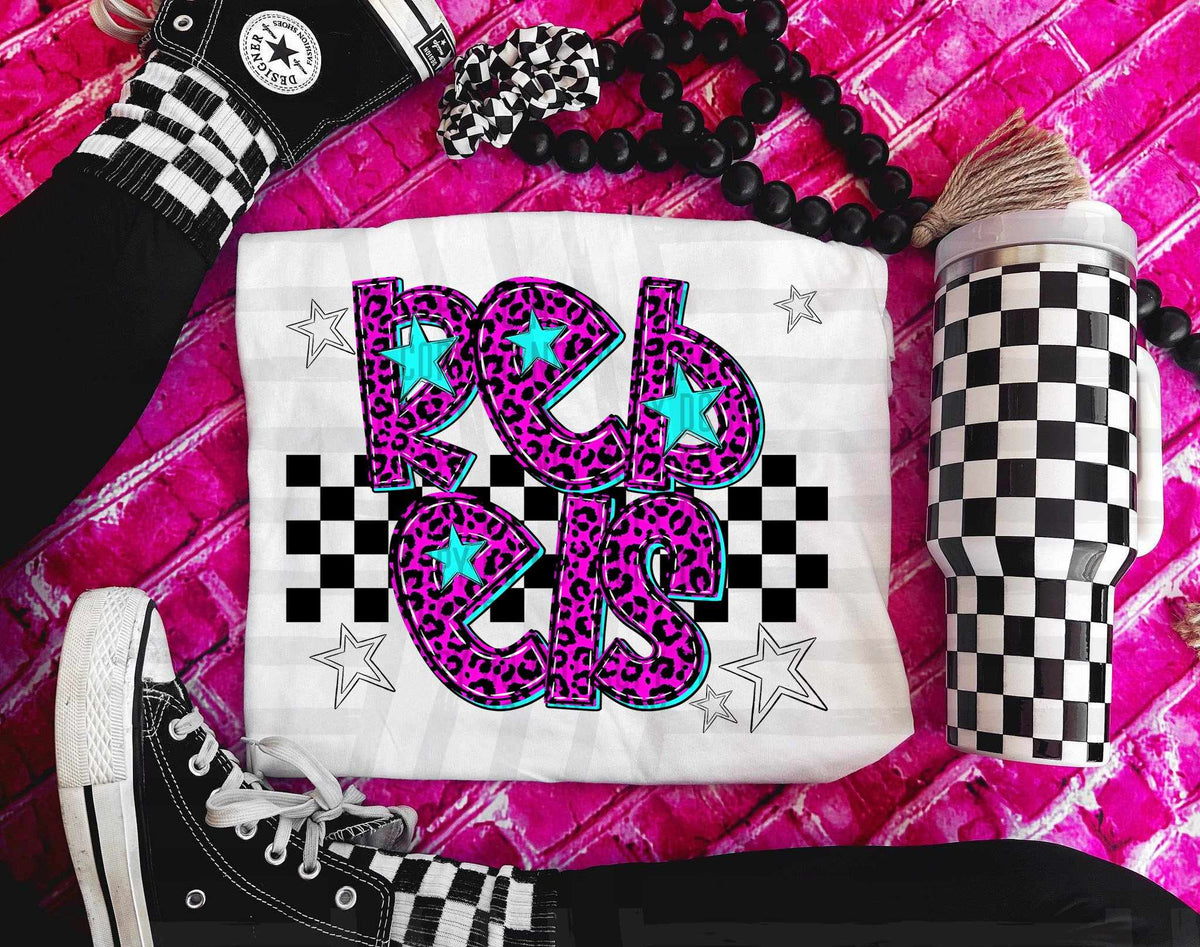 Rebels Pink Leopard Neon (Caplinger) DTF transfer