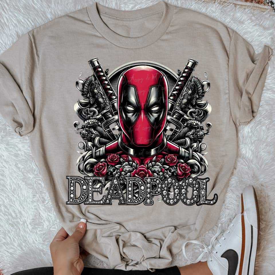 Dp roses circle DTF transfer