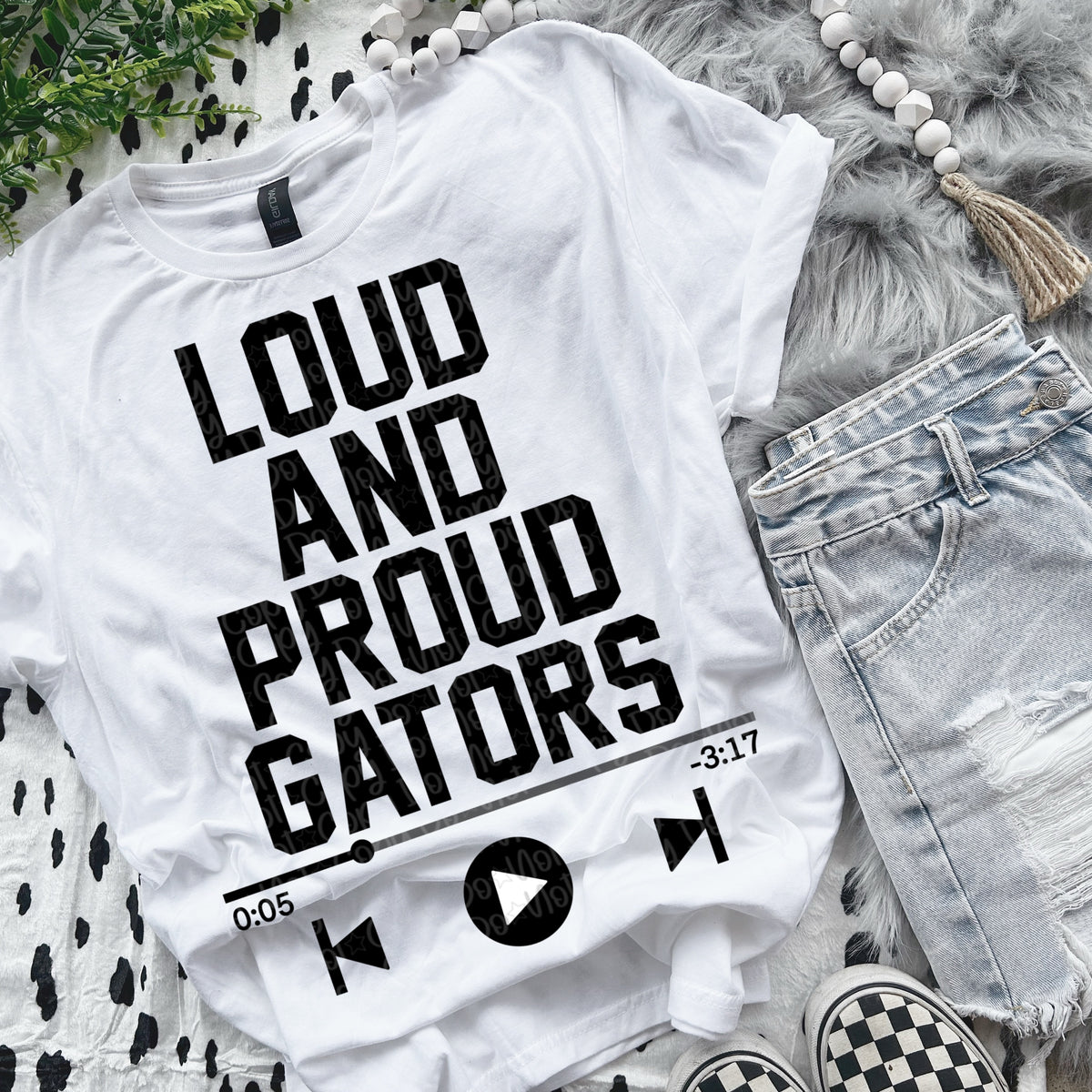Loud and proud gators VIRGO DTF transfer