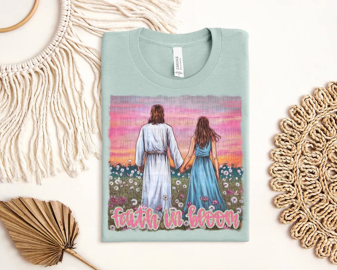 Faith in bloom colorful (caplinger) DTF transfer
