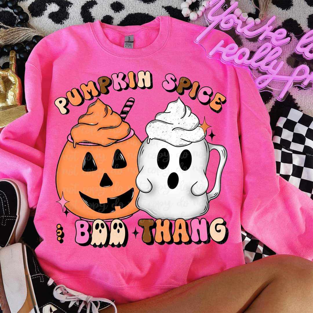 Pumpkin spice boo Thang mugs (VIRGO) 52122 DTF transfer