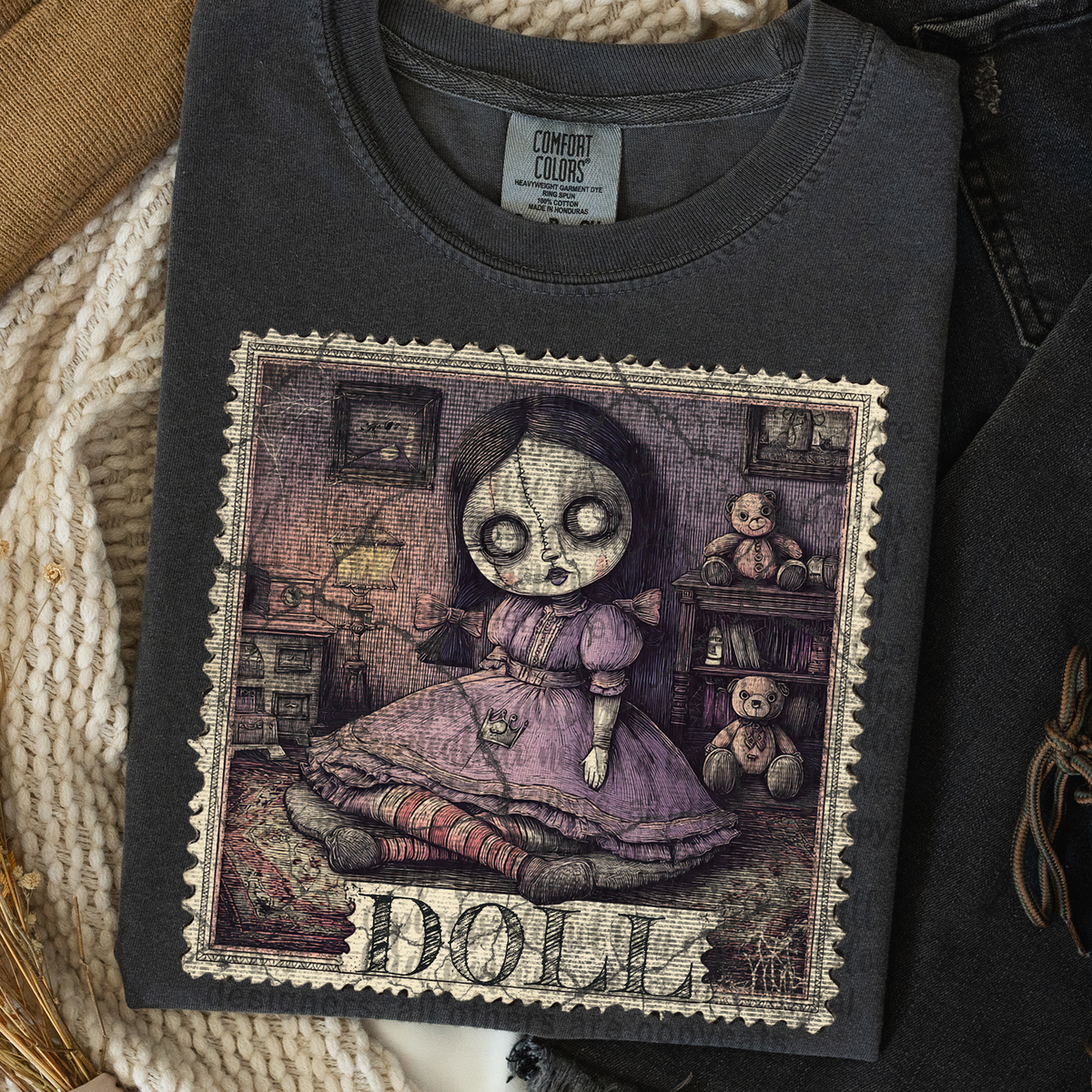 Doll stamp TTD DTF Transfer