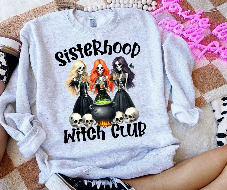 Sister hood witch club DTF transfer