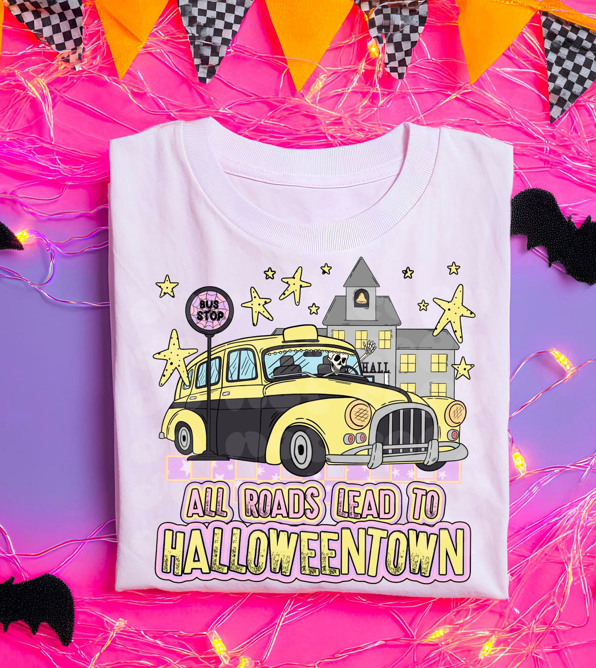 All roads lead to halloweentown C's DTF transfer