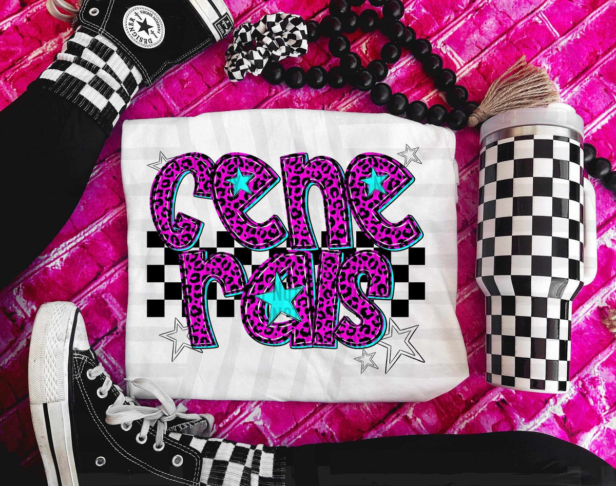 Generals Pink Leopard Neon (Caplinger) DTF transfer