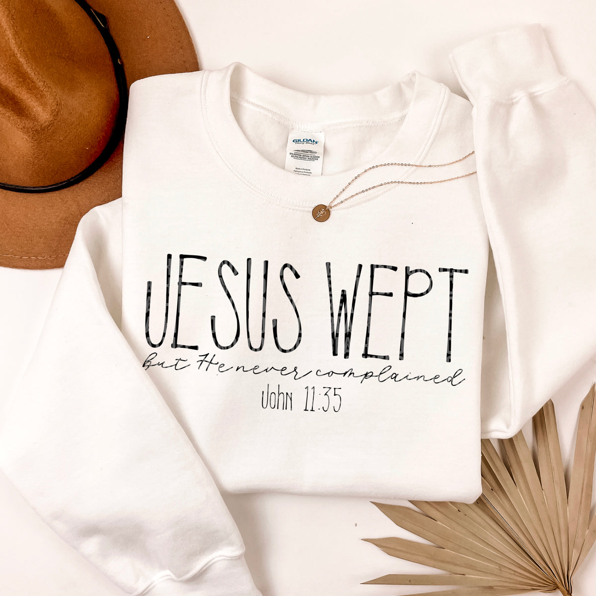 Jesus wept black sdd DTF transfer