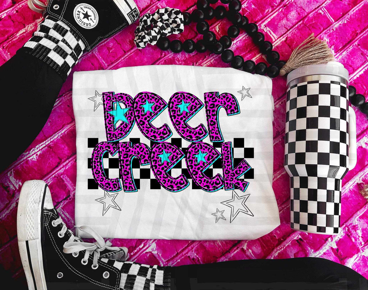 Deer Creek Pink Leopard Neon (Caplinger) DTF transfer