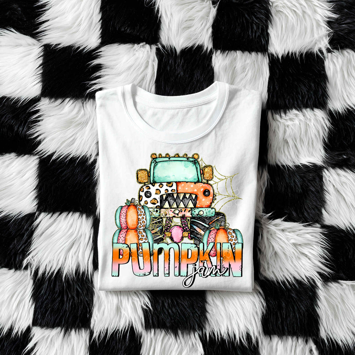 Pumpkin jam truck C's  DTF transfer