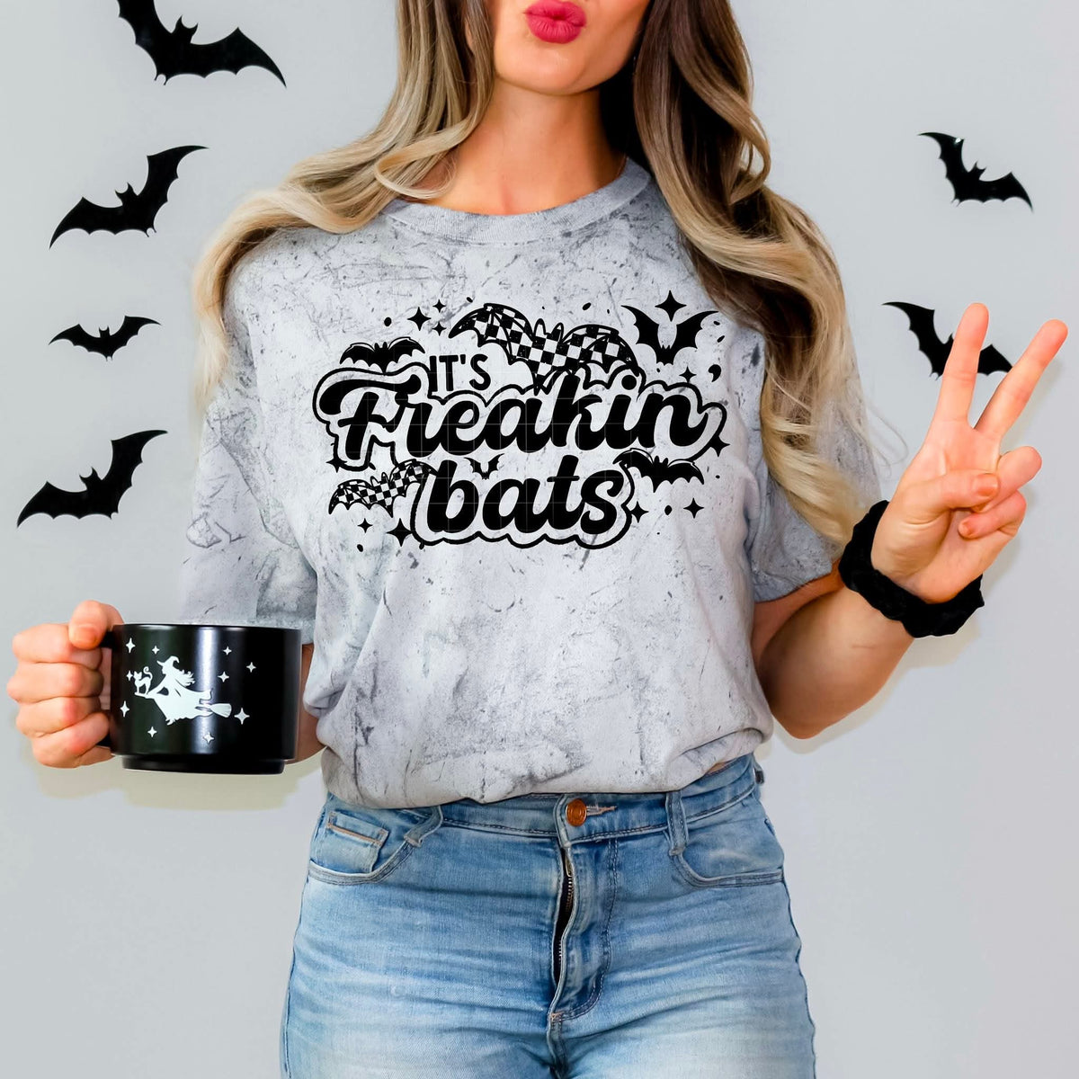 It's freaking bats BLACK CSC DTF transfer