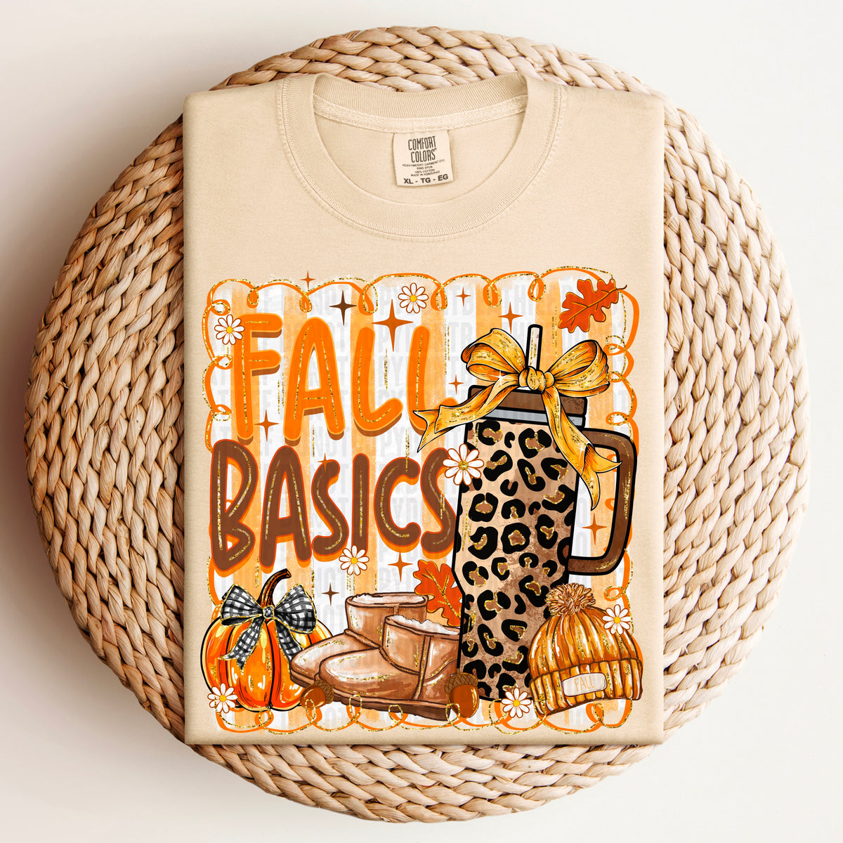 Fall basics leopard cup 111156 DTF transfer