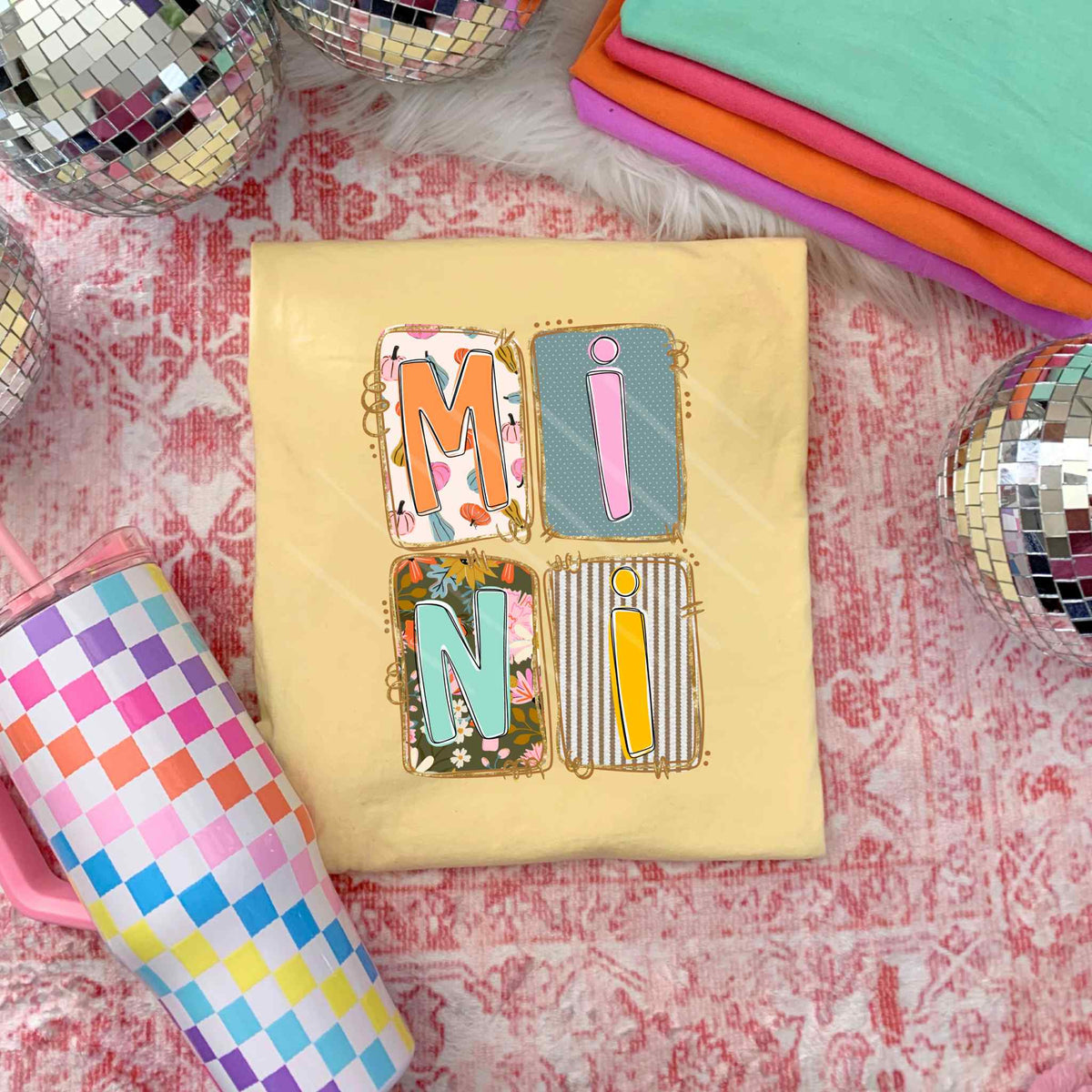 Mini block fall letters sunday special 111578 DTF transfer