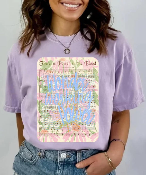 There is power in the blood 117754 DTF transfer