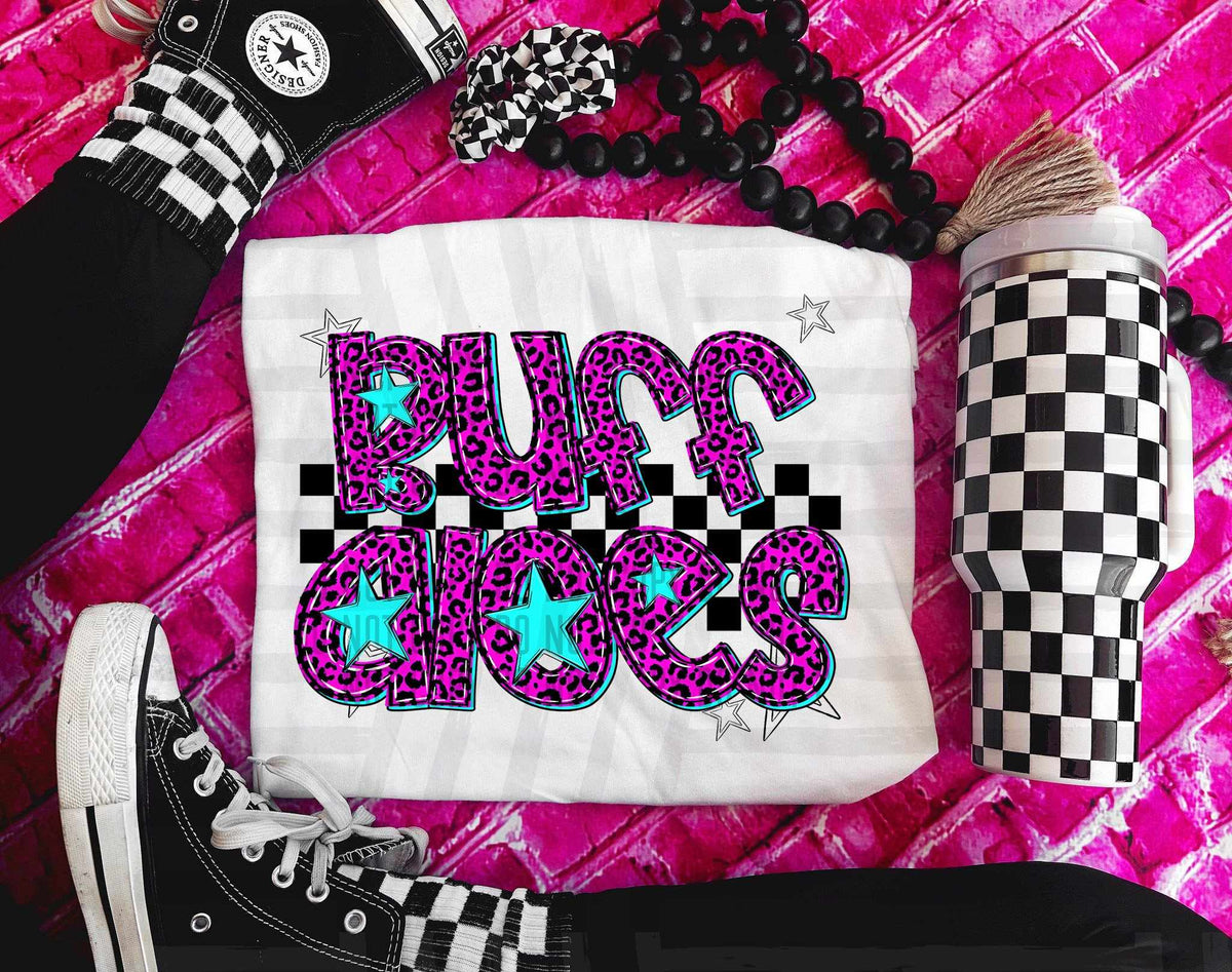 Buffaloes Pink Leopard Neon (Caplinger) DTF transfer