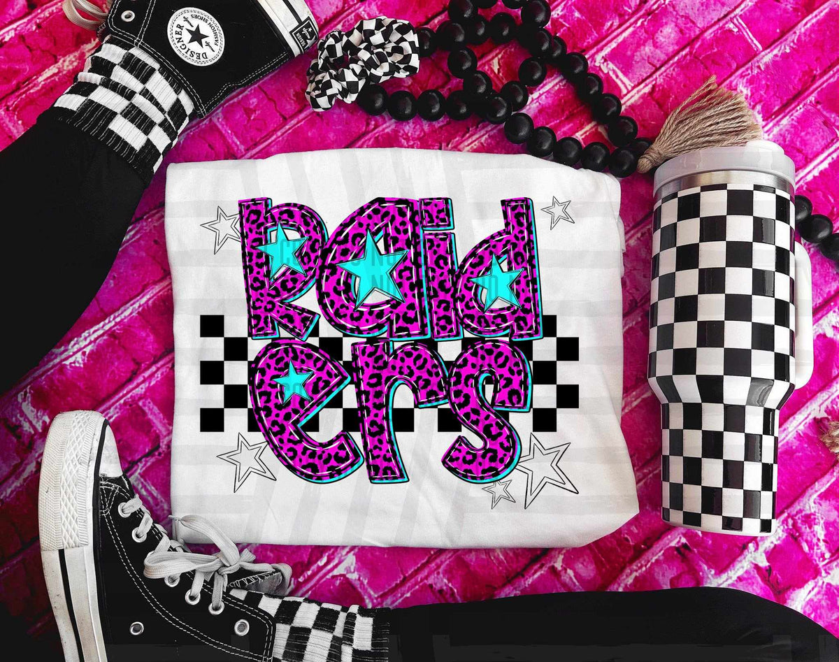 Raiders Pink Leopard Neon (Caplinger) DTF transfer