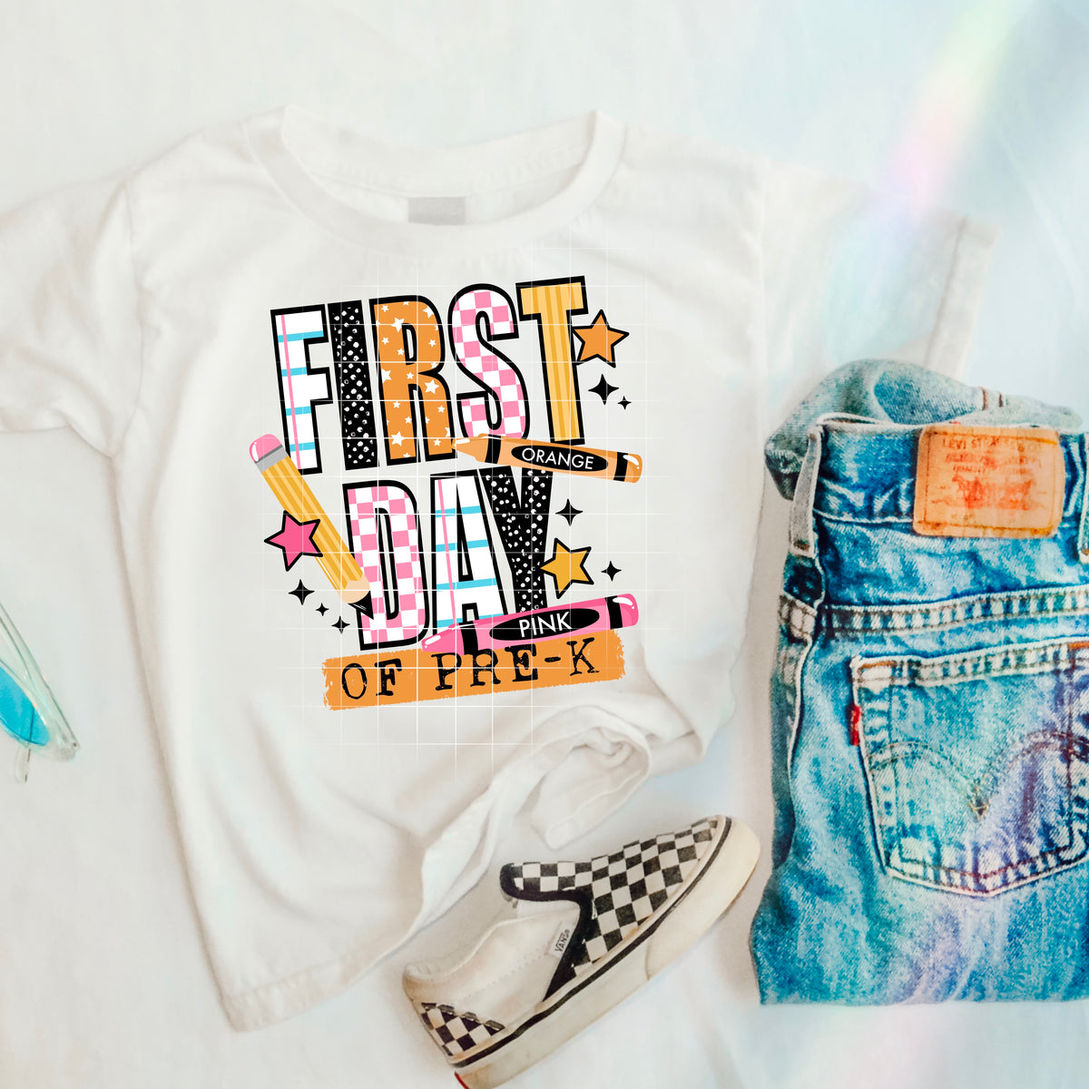 First day of pre-k GIRL CSC DTF transfer