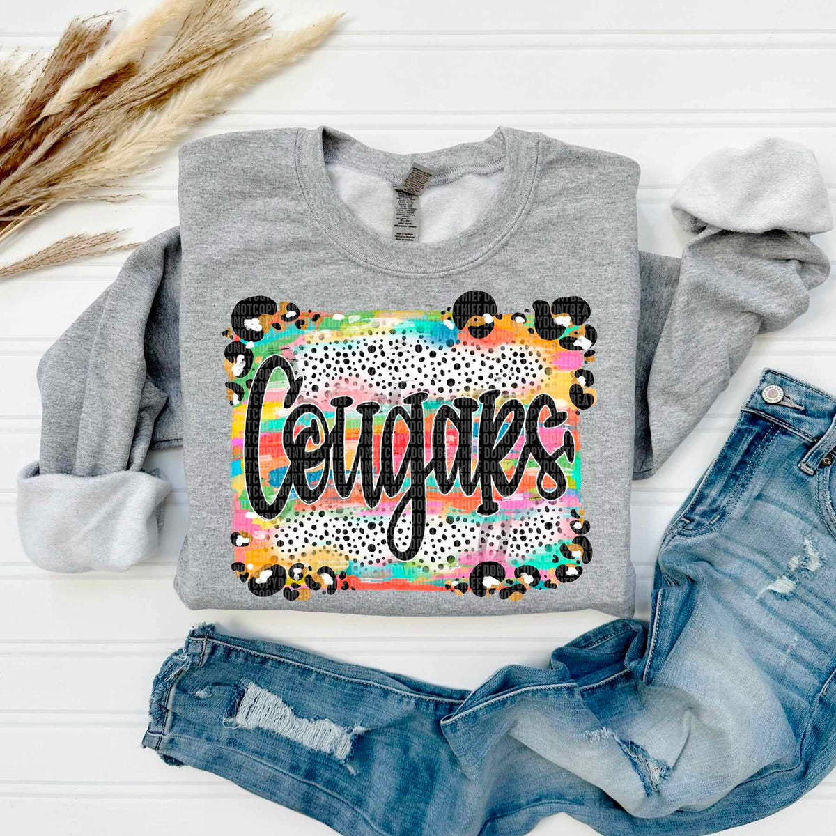 Cougars exclusive mascot 50458 DTF transfer